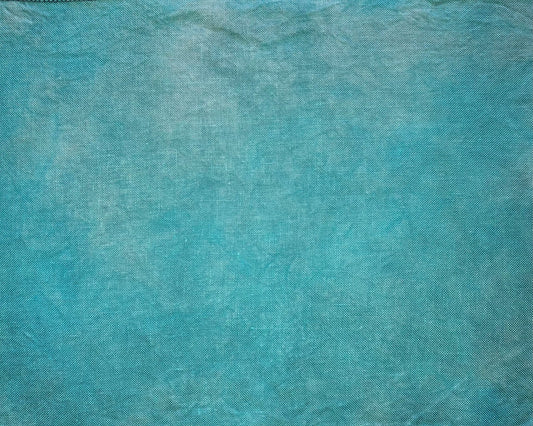 28ct linen - 13x18 - Aqua & Gray - Dyeing for Cross Stitch
