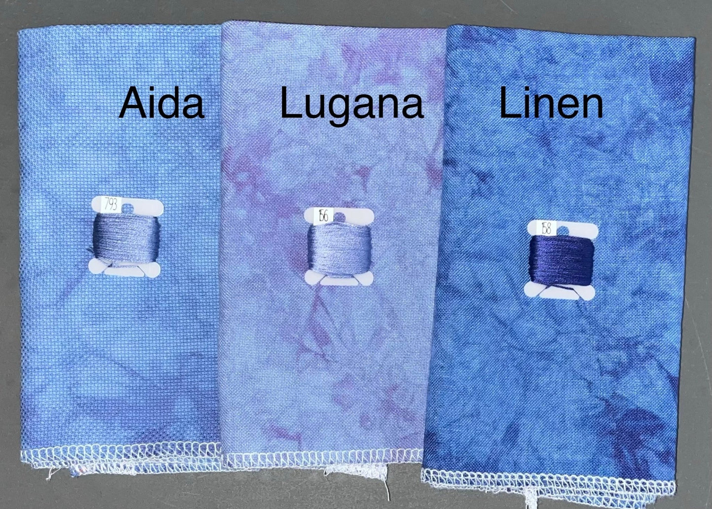 28ct lugana - 18x27 - January FOTM - Dyeing for Cross Stitch