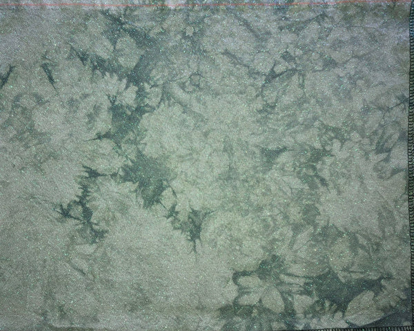 28ct opal lugana - 13x18 - Greens II w/ gray undertones - Dyeing for Cross Stitch