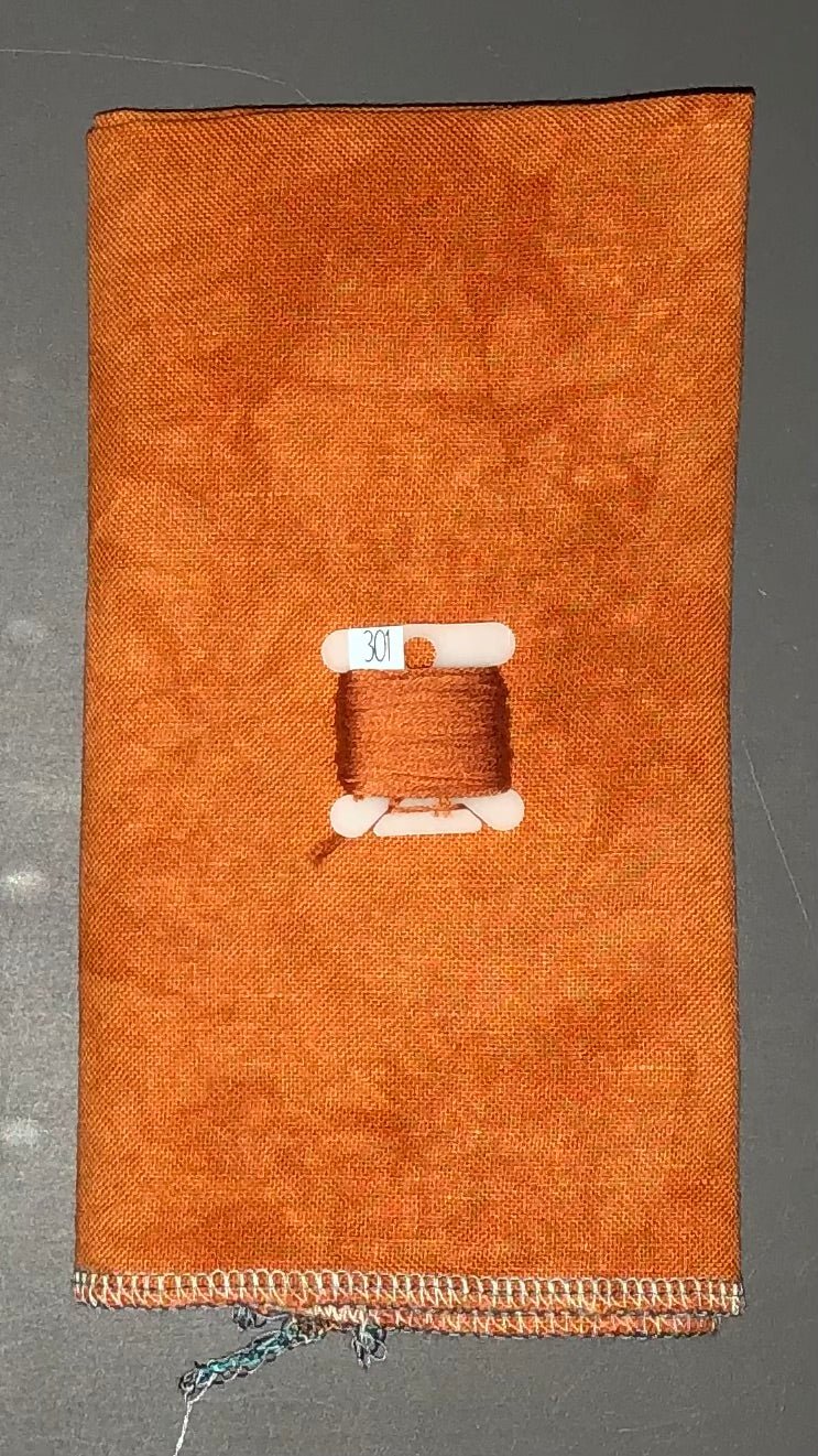 32ct linen - 18x27 - Butterscotch - Dark - Dyeing for Cross Stitch