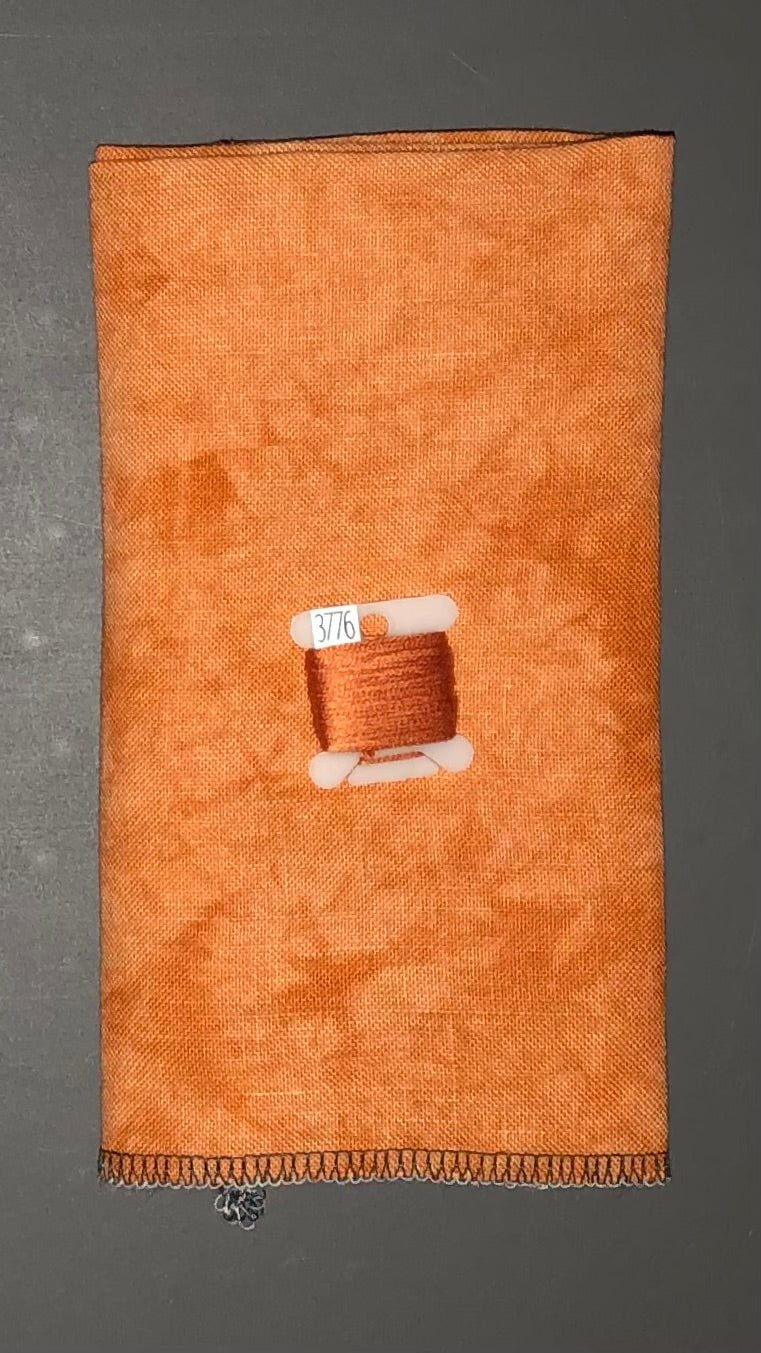 32ct linen - 18x27 - Butterscotch - Medium - Dyeing for Cross Stitch