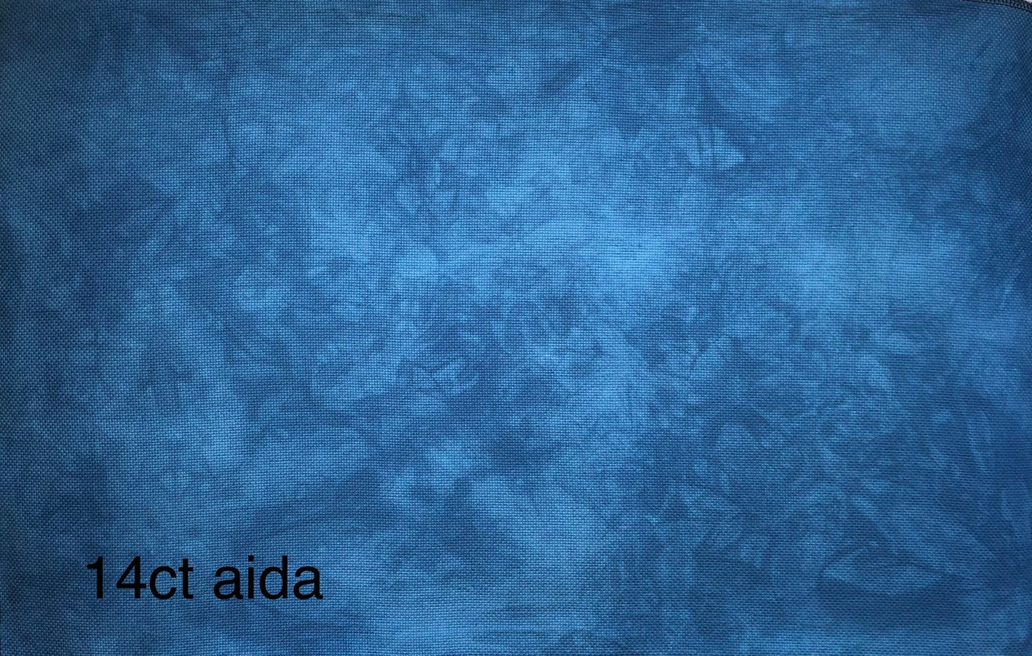 Aida - Simply Navy - Dyeing for Cross Stitch
