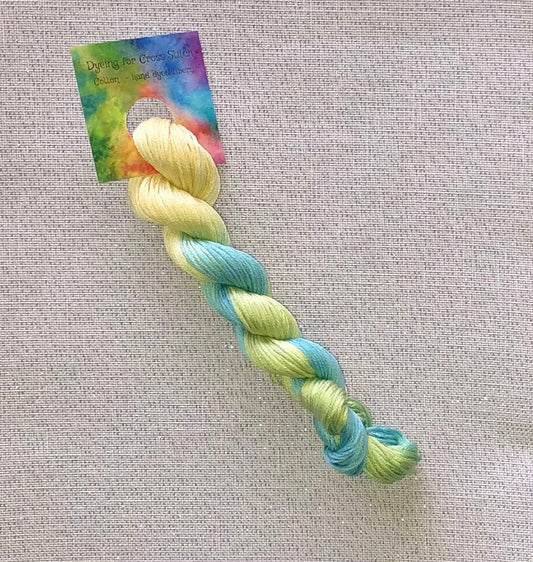 Cotton hand dyed floss - Beach Glass - Dyeing for Cross Stitch