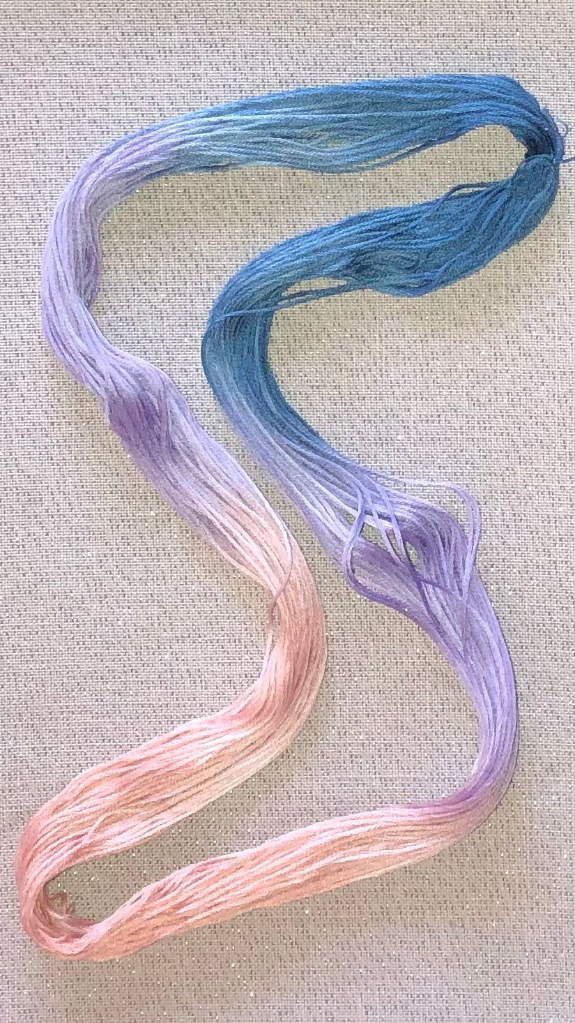 Cotton hand dyed floss - Daybreak - Dyeing for Cross Stitch