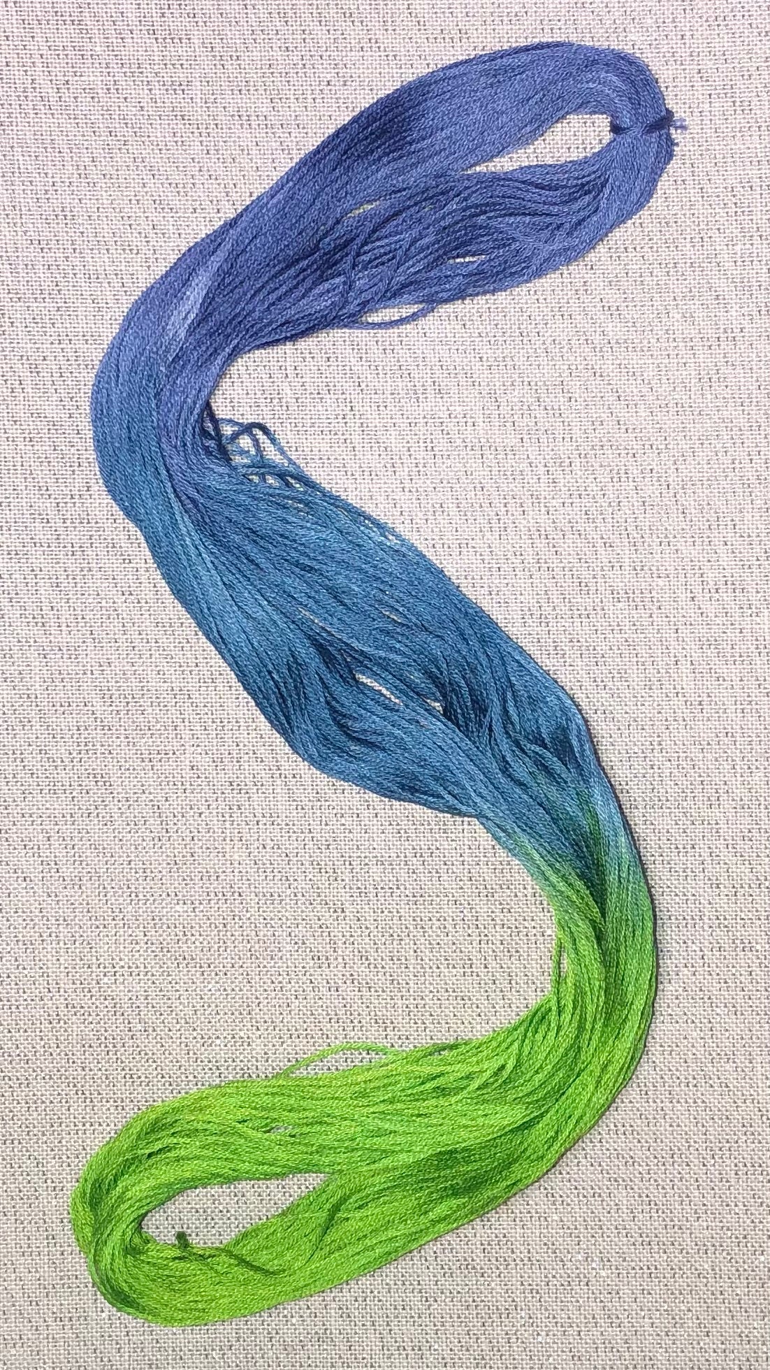 Cotton hand dyed floss - Jester - Dyeing for Cross Stitch