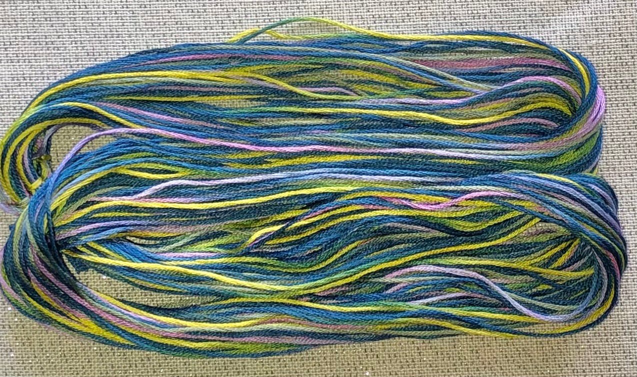 Cotton hand dyed floss - Mountainside - Dyeing for Cross Stitch