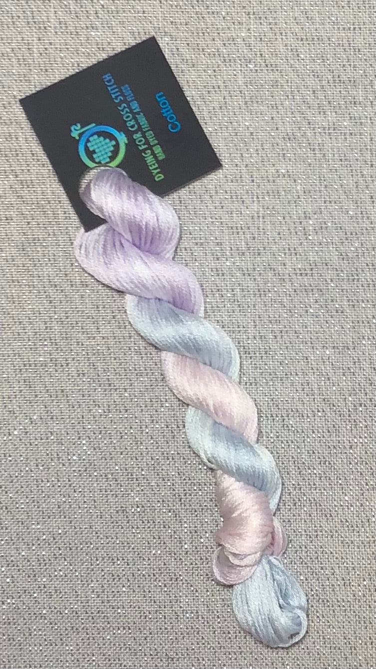 Cotton hand dyed floss - Opal - Dyeing for Cross Stitch