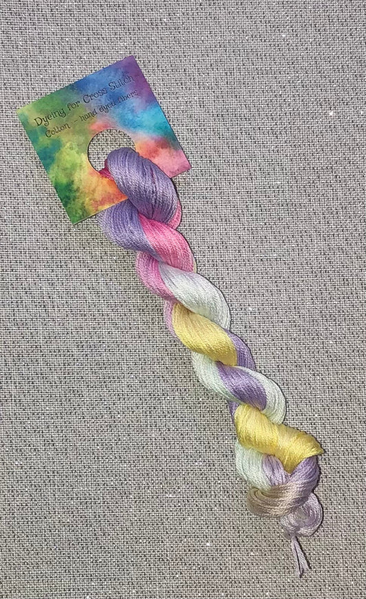 Cotton hand dyed floss - Pastels SOLO - Dyeing for Cross Stitch