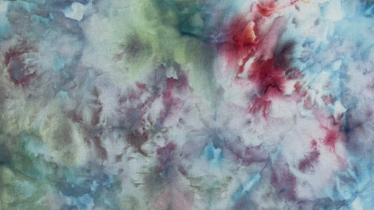 28ct linen - 18x27 - Ice Dyed SOLO - I