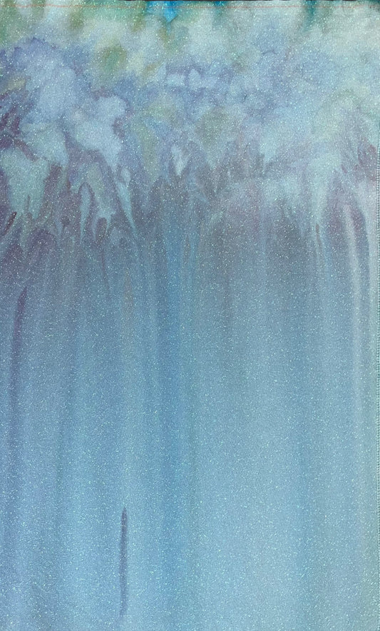 28ct opal lugana - 18x27 - Ice Dyed