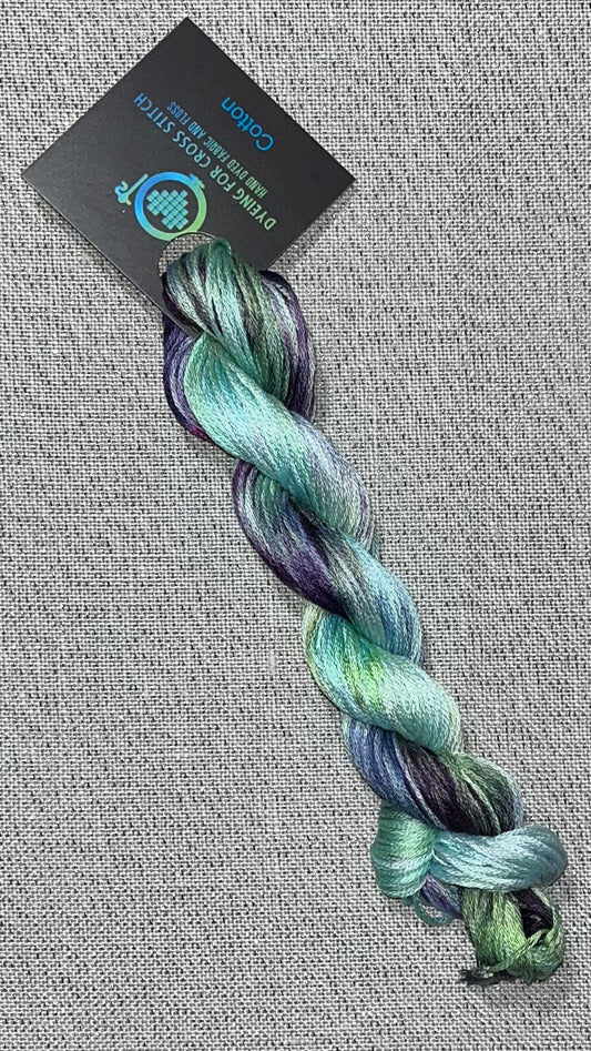 Cotton hand dyed floss - Ice Dyed SOLO IV