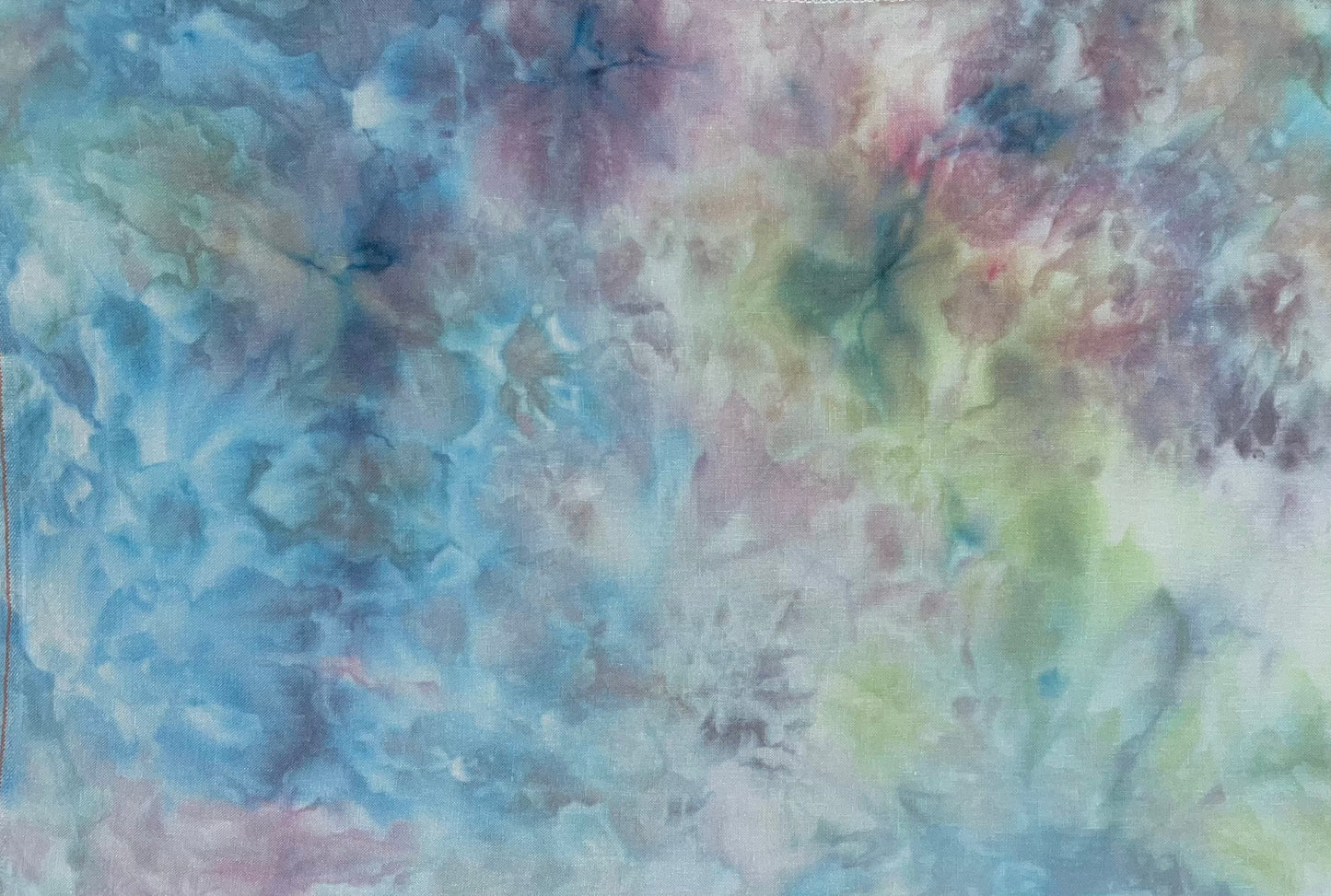 36ct linen - 18x27 - Ice Dyed SOLO - I