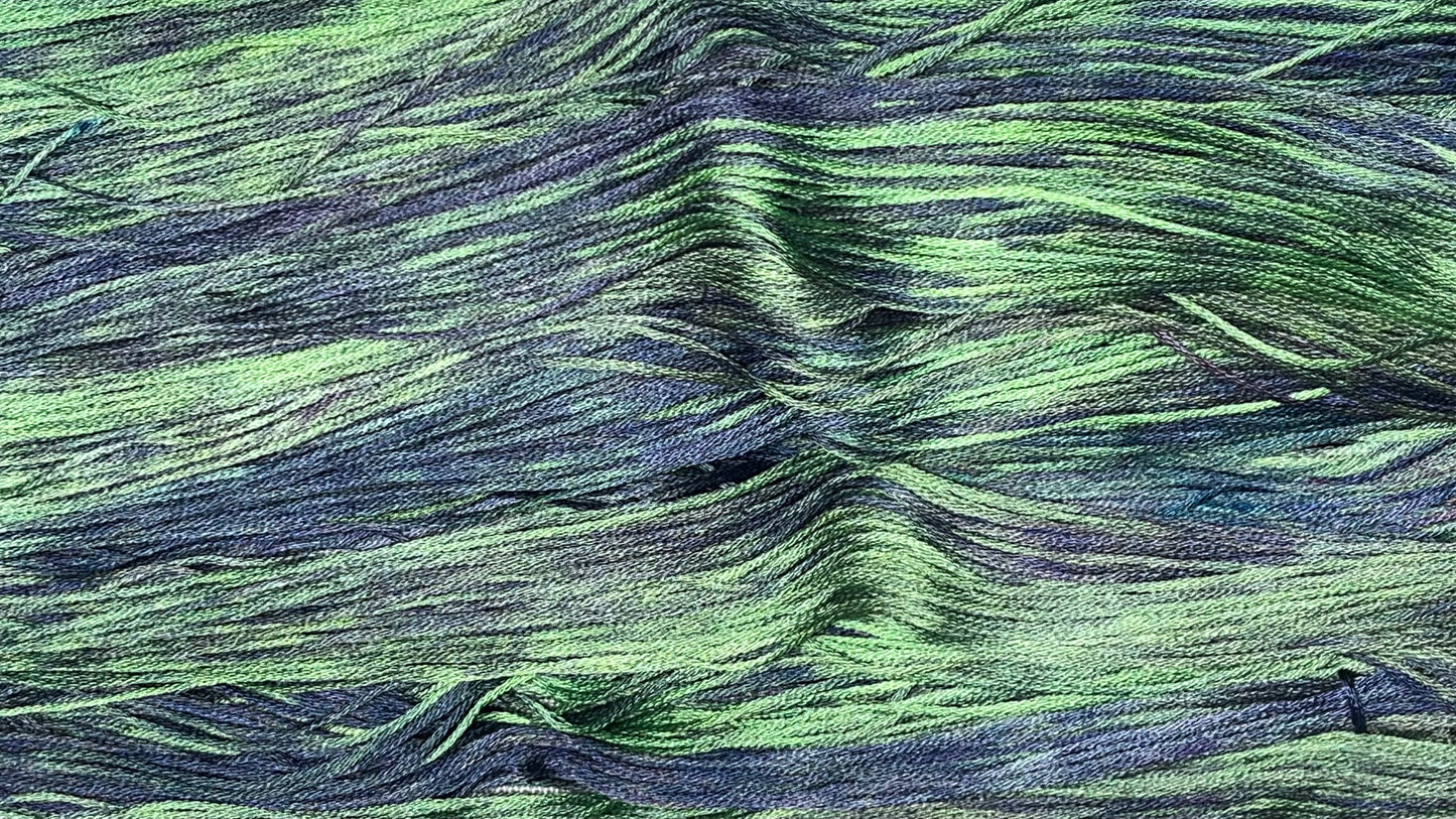Cotton hand dyed floss - Ice Dyed SOLO I