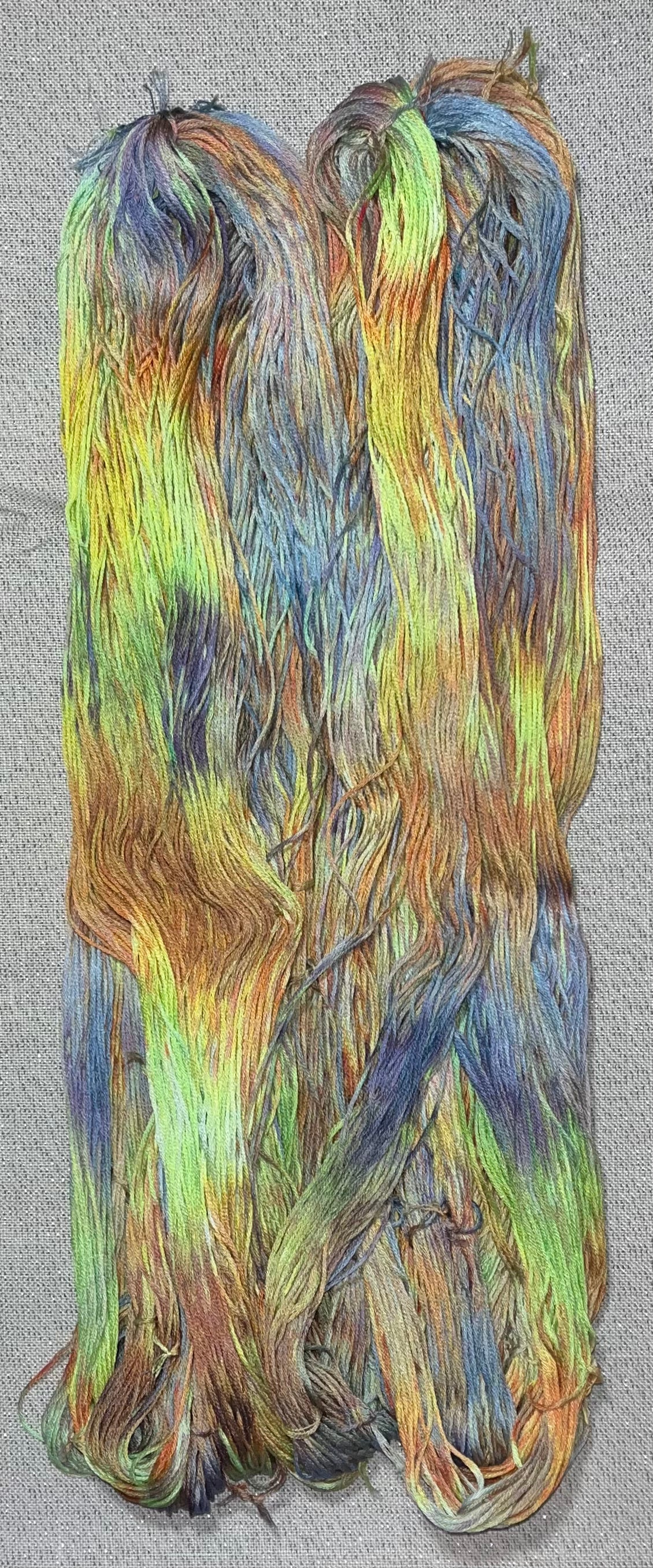 Cotton hand dyed floss - Ice Dyed SOLO III