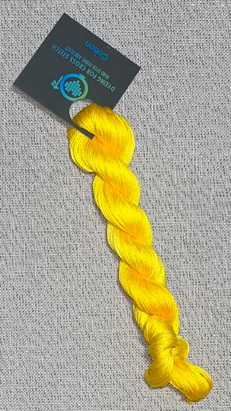 Cotton hand dyed floss - Daffodils