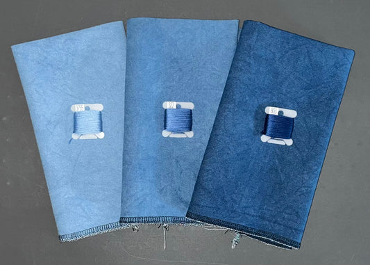 32ct lugana - 18x27 -  Denim - Light