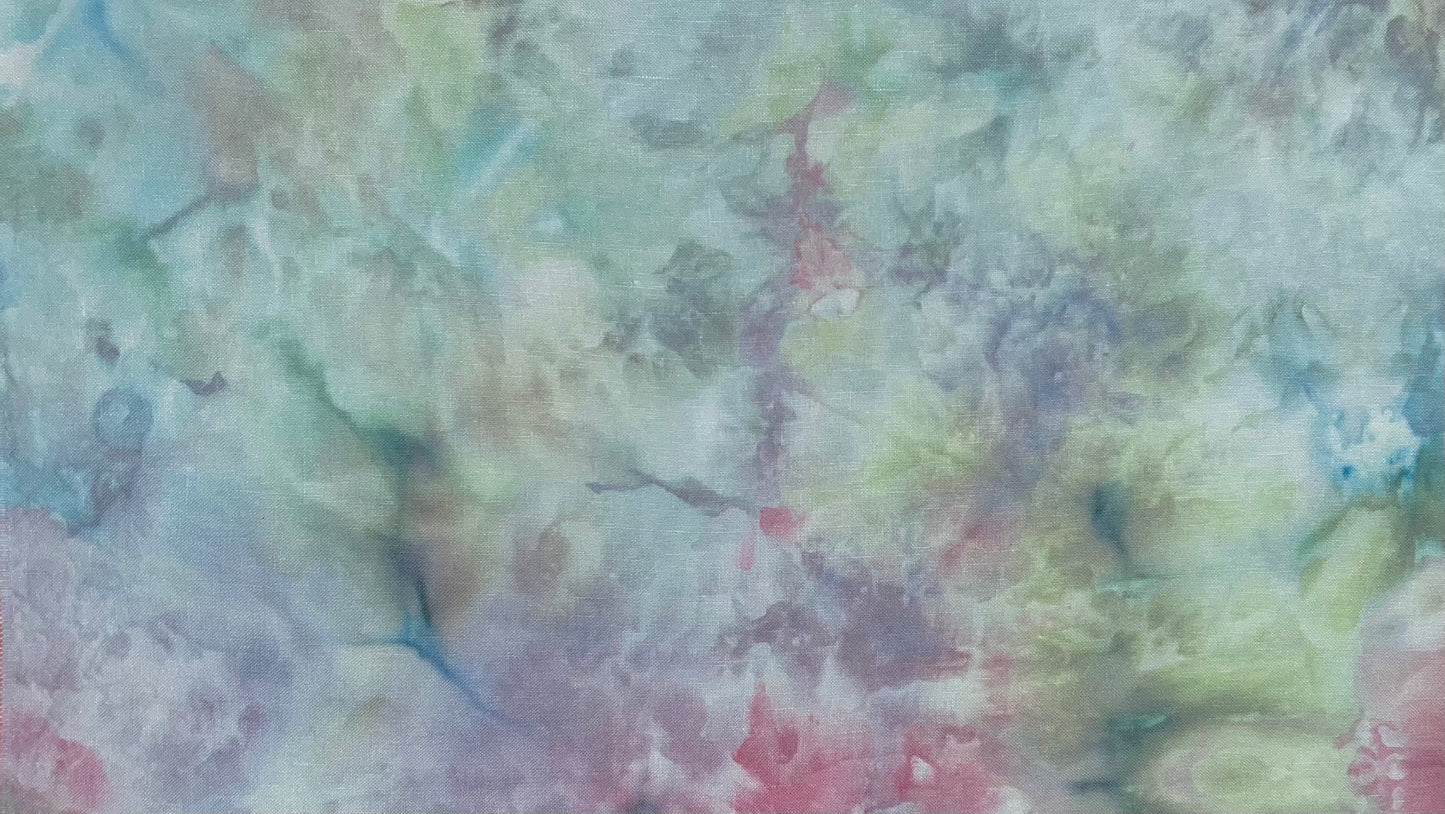32ct linen - 18x27 - Ice Dyed SOLO - I