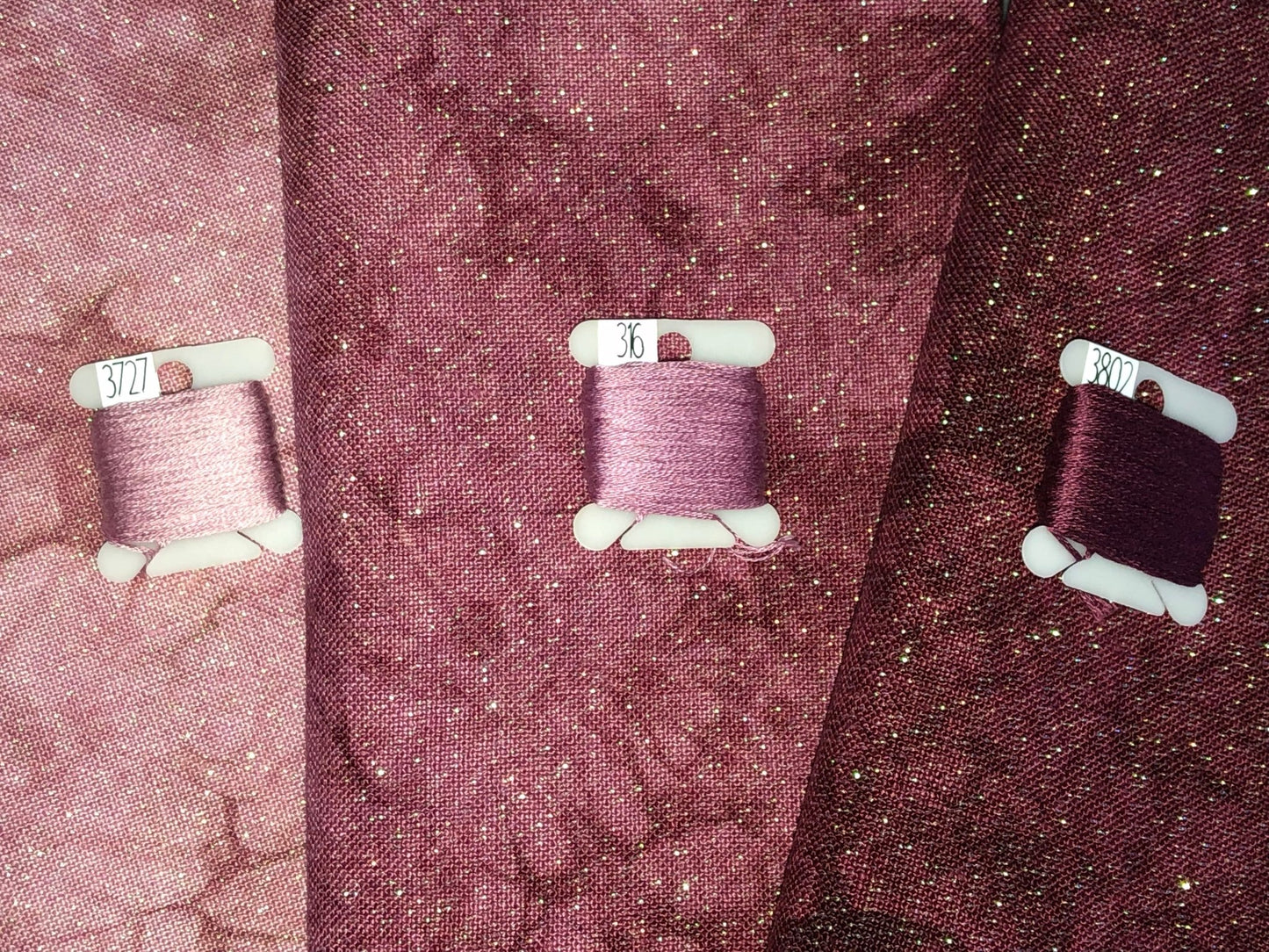Linen - Cabernet - Dyeing for Cross Stitch