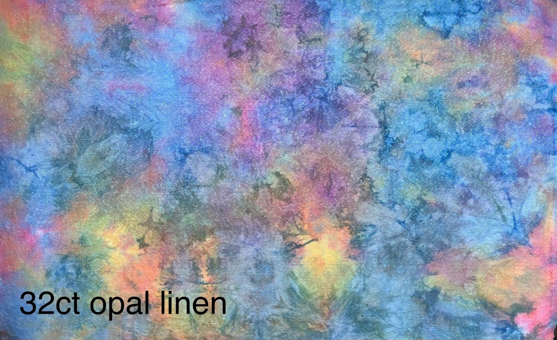 Linen - Coral Reef - Dyeing for Cross Stitch