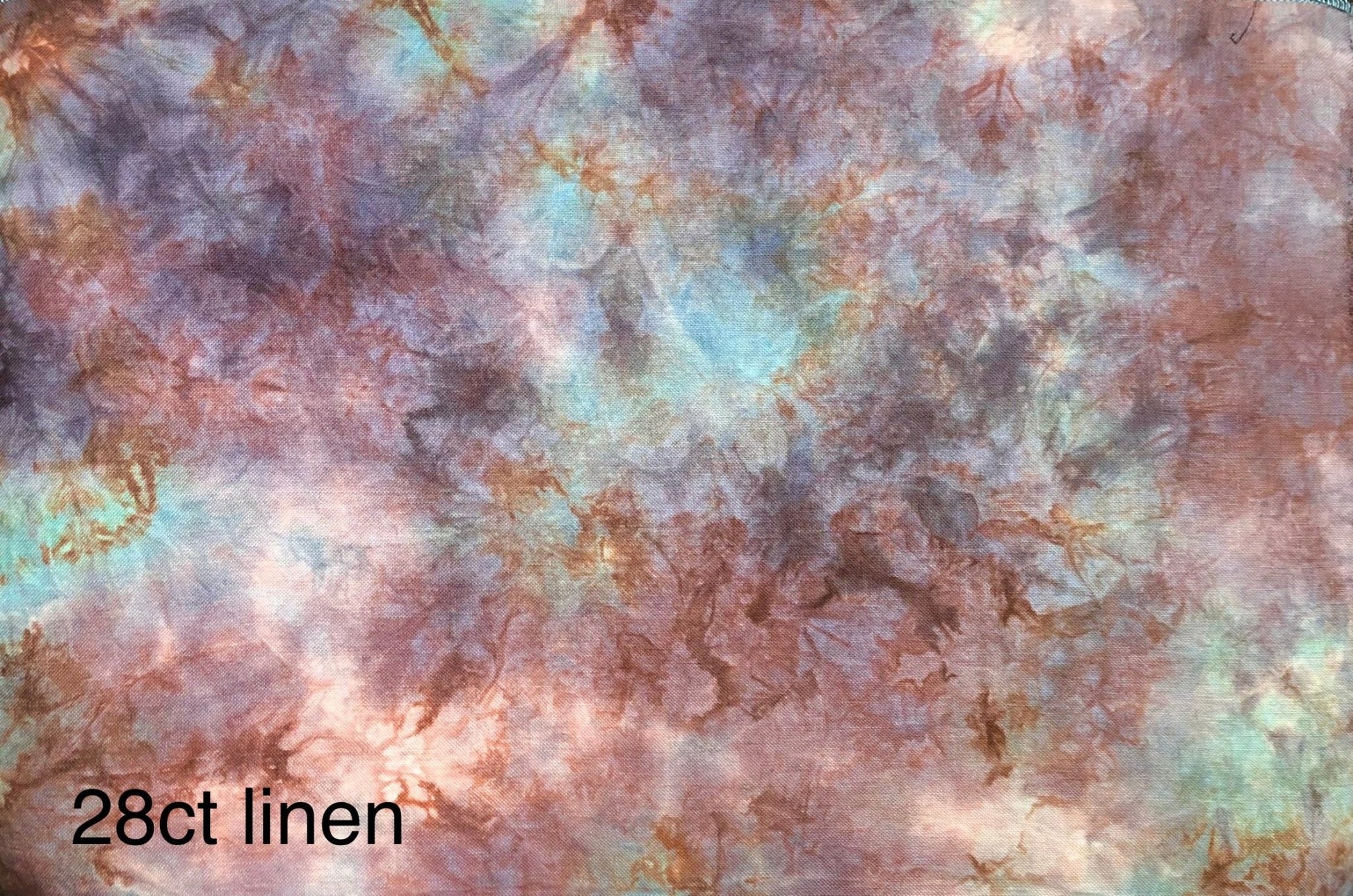 Linen - Forest Floor - Dyeing for Cross Stitch