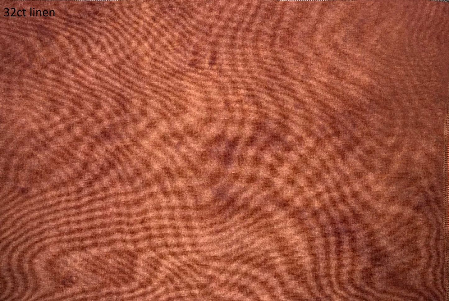 Linen - Golden Brown - Dark - Dyeing for Cross Stitch