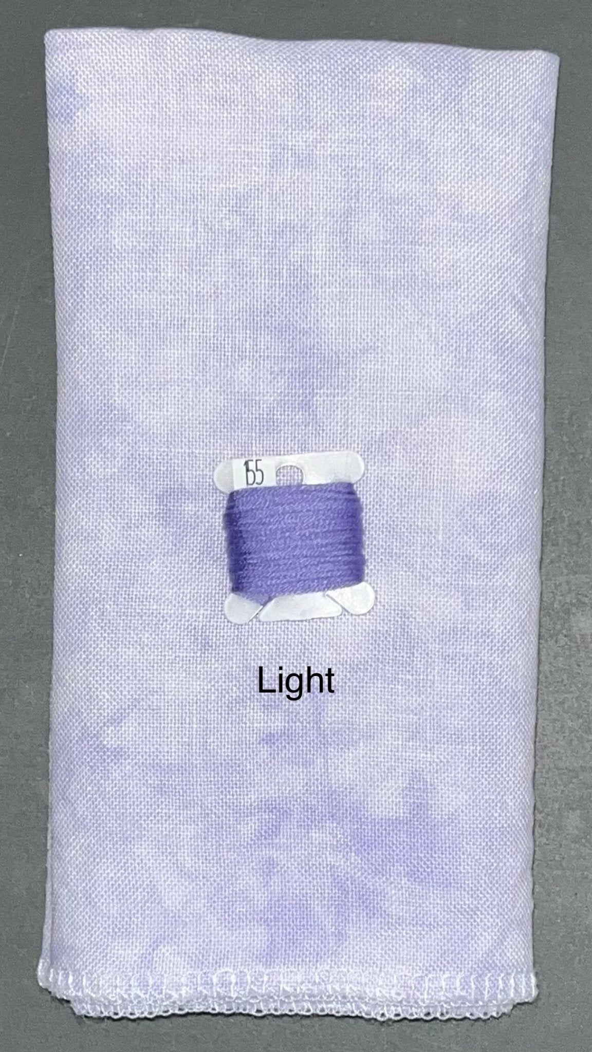 Linen - Lilac - Dyeing for Cross Stitch