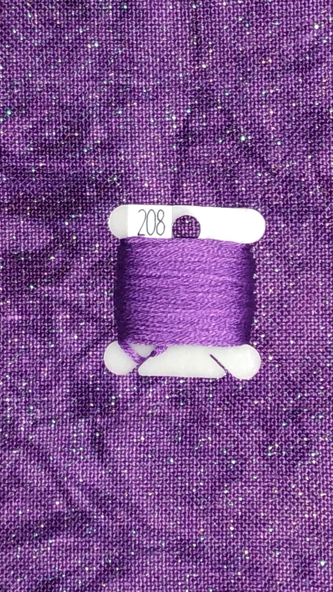 Linen - Petal Pansy - Dark - Dyeing for Cross Stitch