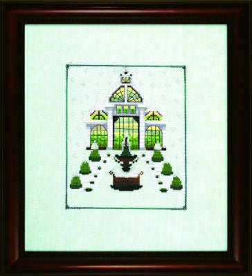 Nora Corbett - Crystal Conservatory Winter Greenhouses - NC306 & Embellishment Pack NC304E - Dyeing for Cross Stitch