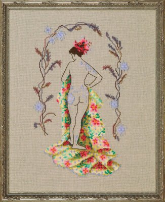 Nora Corbett - Floral Dream Wild Floss NC340 - pattern & embellishment pack - Dyeing for Cross Stitch