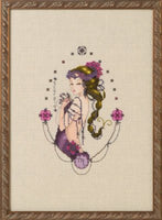 Nora Corbett - Scorpio Zodiac Girls - NC335 & Embellishment Pack - NC335E - Dyeing for Cross Stitch