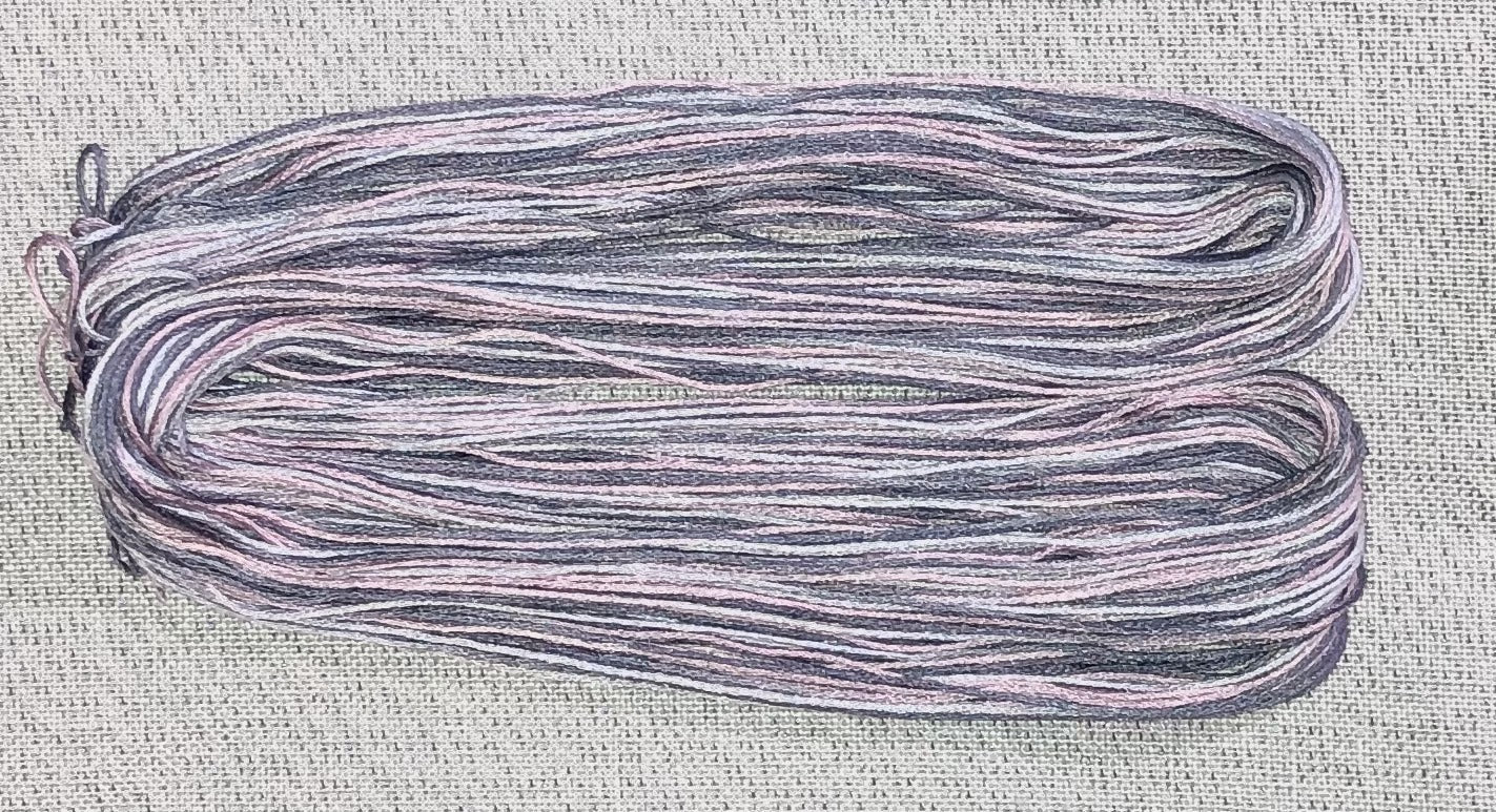 Silk hand dyed floss - A Tad Victorian - Dyeing for Cross Stitch