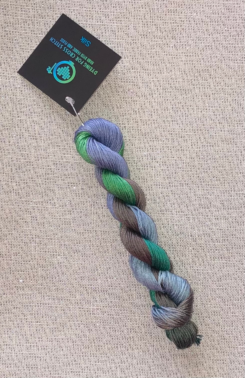 Silk hand dyed floss - Antique Peacock - Dyeing for Cross Stitch