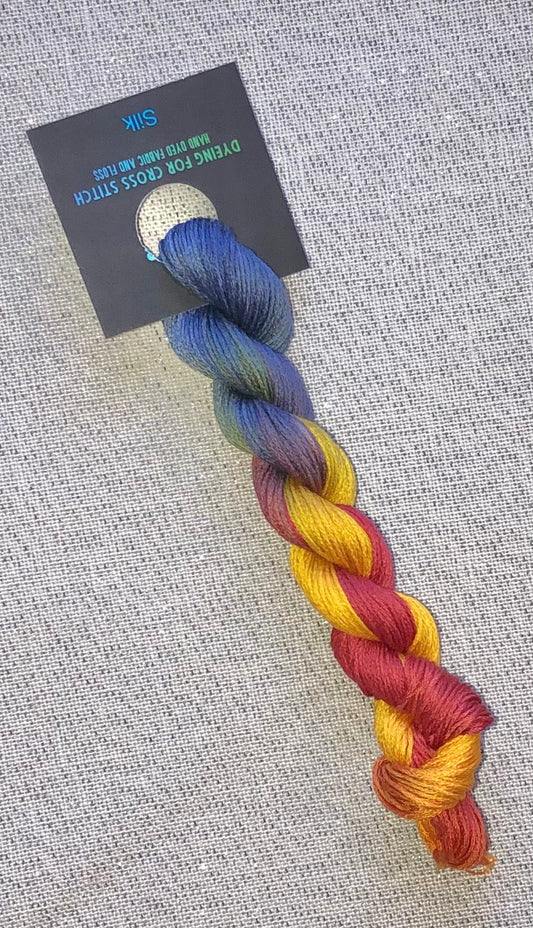 Silk hand dyed floss - Carnie - Dyeing for Cross Stitch