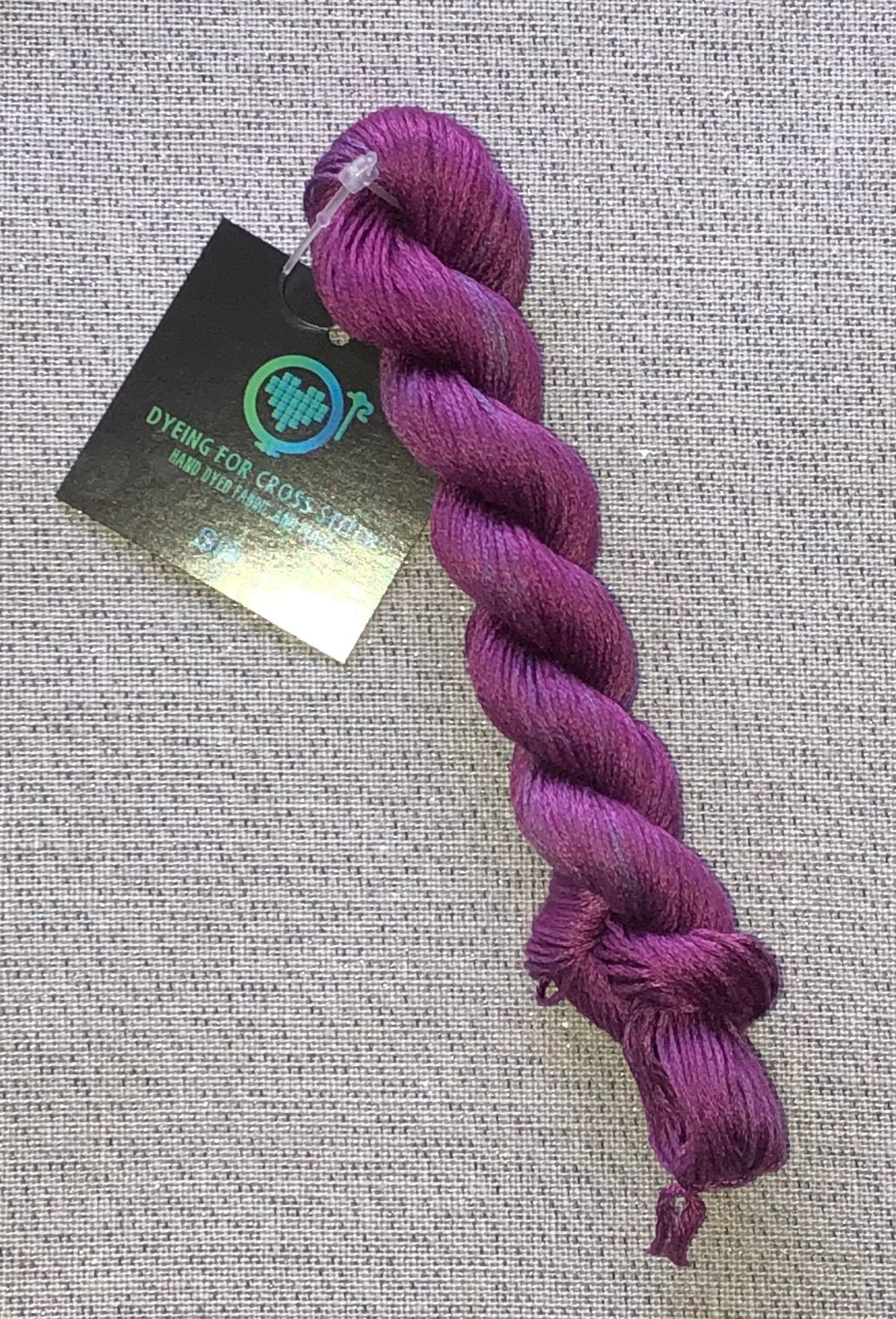 Silk hand dyed floss - Concord - Dyeing for Cross Stitch