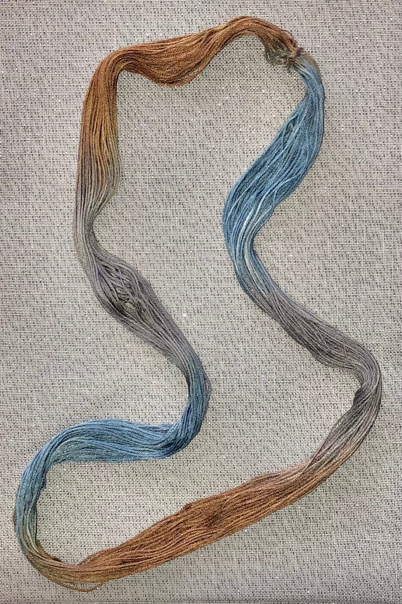 Silk hand dyed floss - Desert Landscape - Dyeing for Cross Stitch