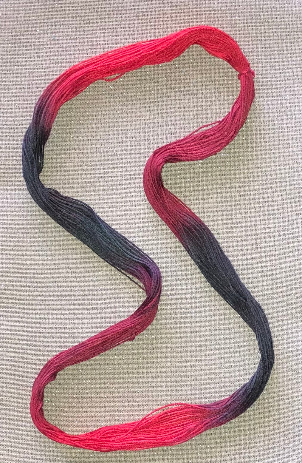 Silk hand dyed floss - Firebane - Dyeing for Cross Stitch