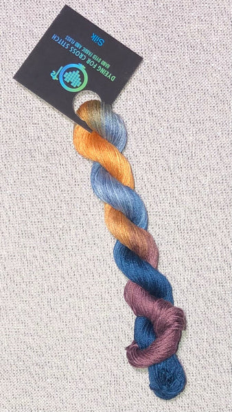 Silk hand dyed floss - Flannel - Dyeing for Cross Stitch
