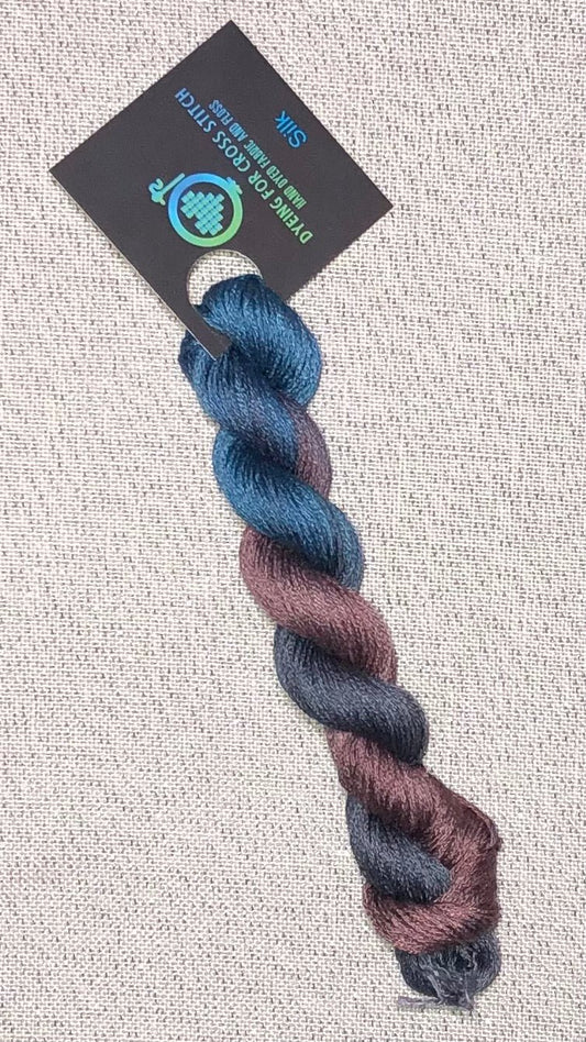 Silk hand dyed floss - Forbes - Dyeing for Cross Stitch