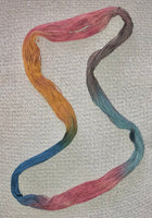 Silk hand dyed floss - Forest Cabin - Dyeing for Cross Stitch