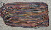 Silk hand dyed floss - Forest Cabin - Dyeing for Cross Stitch
