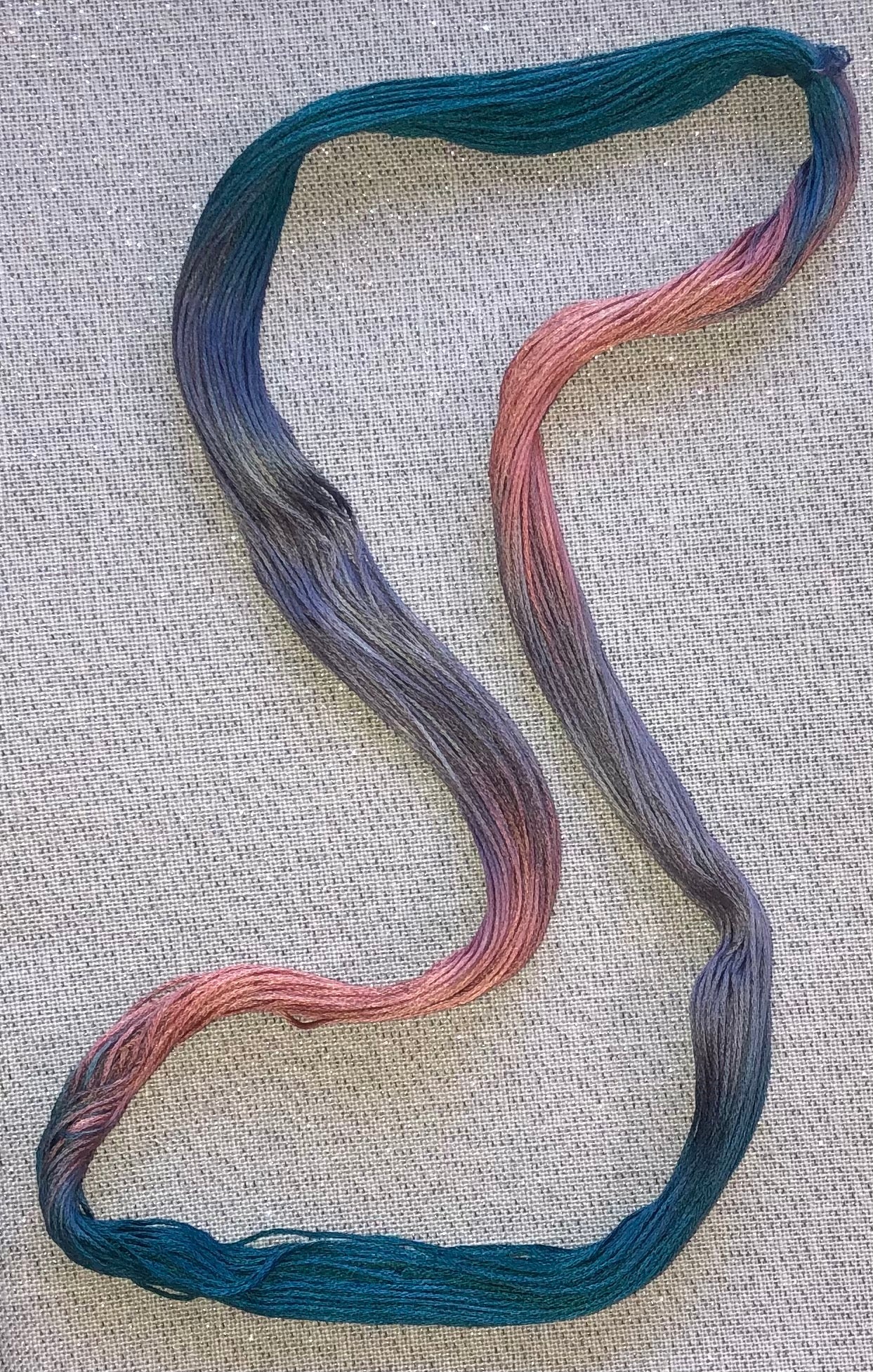 Silk hand dyed floss - Hazy Horizons - Dyeing for Cross Stitch