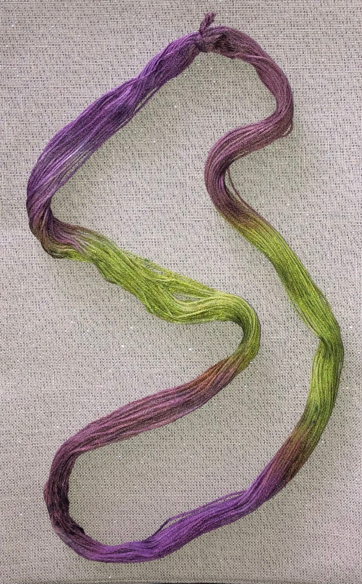 Silk hand dyed floss - Iris - Dyeing for Cross Stitch