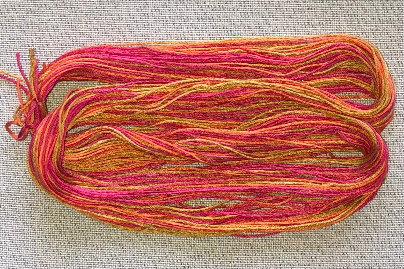 Silk hand dyed floss - Mackinac - Dyeing for Cross Stitch