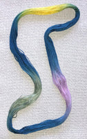 Silk hand dyed floss - Mountainside - Dyeing for Cross Stitch