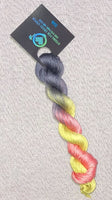 Silk hand dyed floss - Neon Nights - Dyeing for Cross Stitch