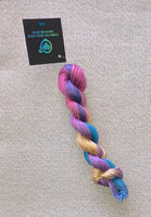 Silk hand dyed floss - Oil Slick - Dyeing for Cross Stitch