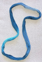 Silk hand dyed floss - Out of the Blue - Dyeing for Cross Stitch