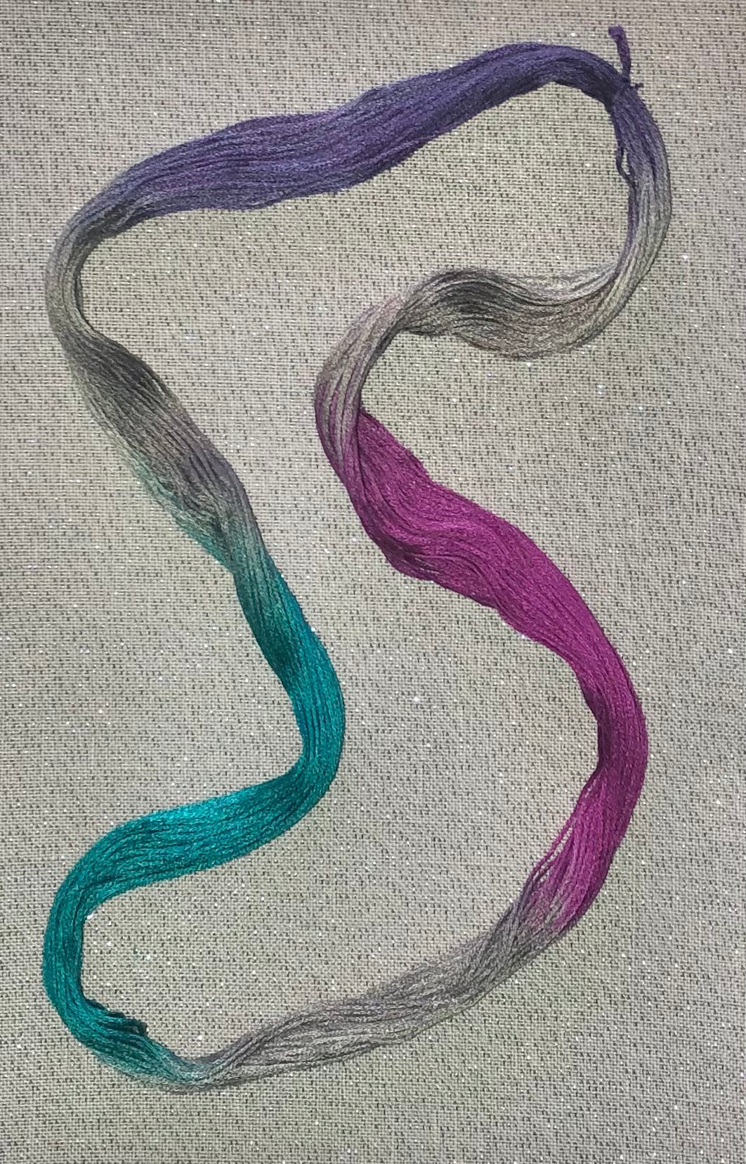 Silk hand dyed floss - Pirate's Booty - Dyeing for Cross Stitch