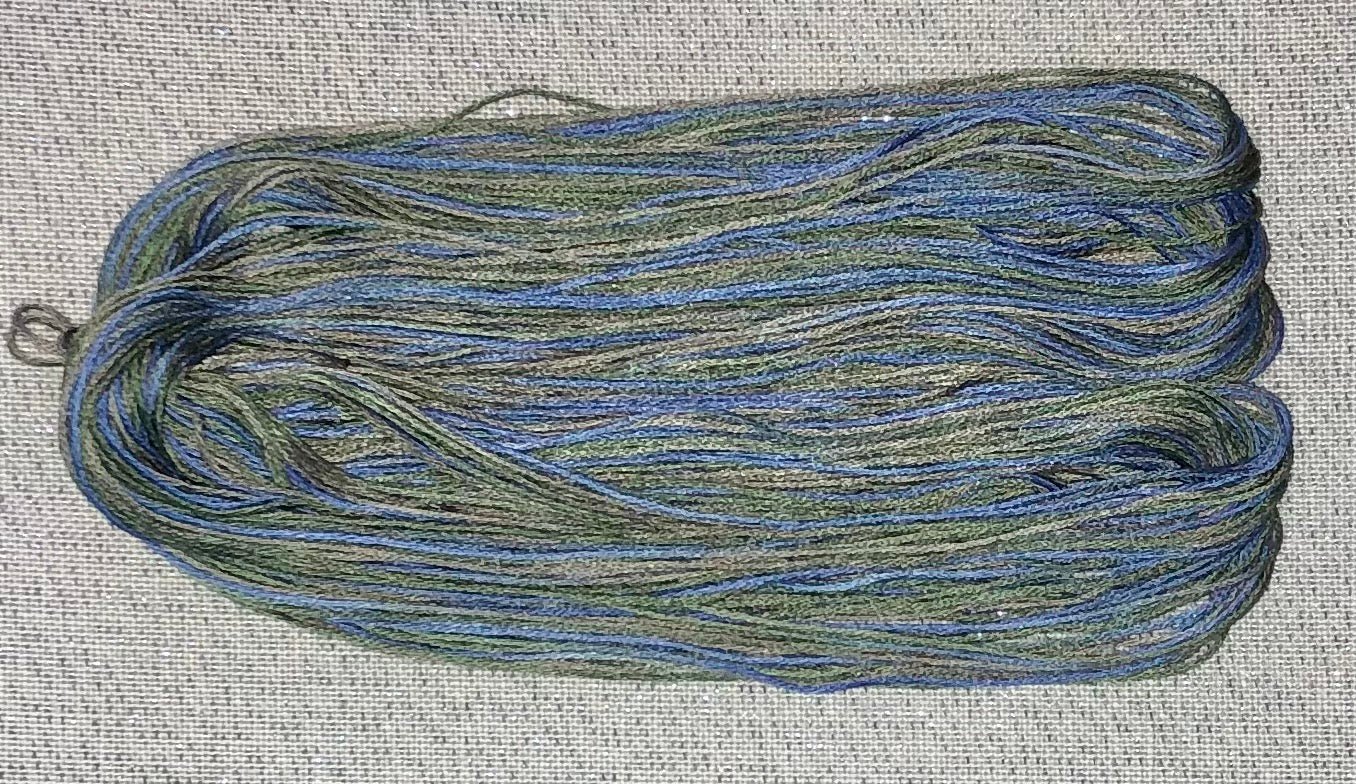 Silk hand dyed floss - Purple Basil - Dyeing for Cross Stitch