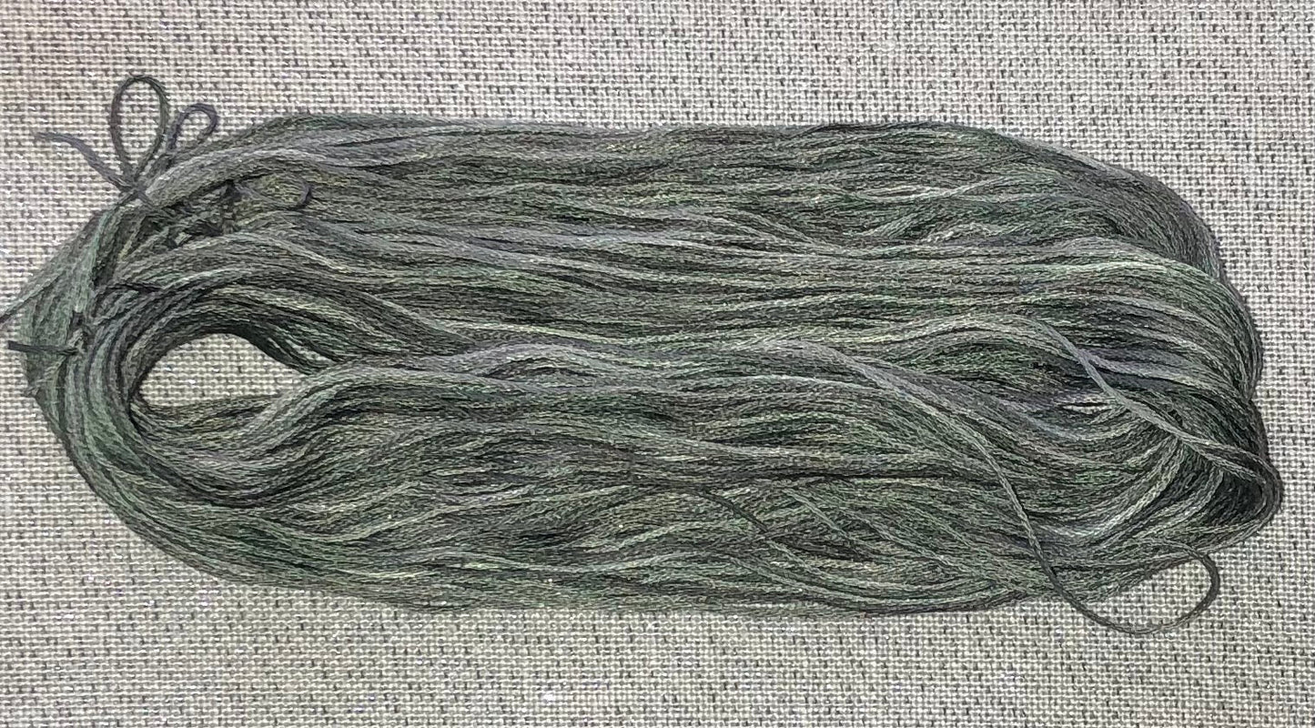 Silk hand dyed floss - Rock Bottom - Dyeing for Cross Stitch